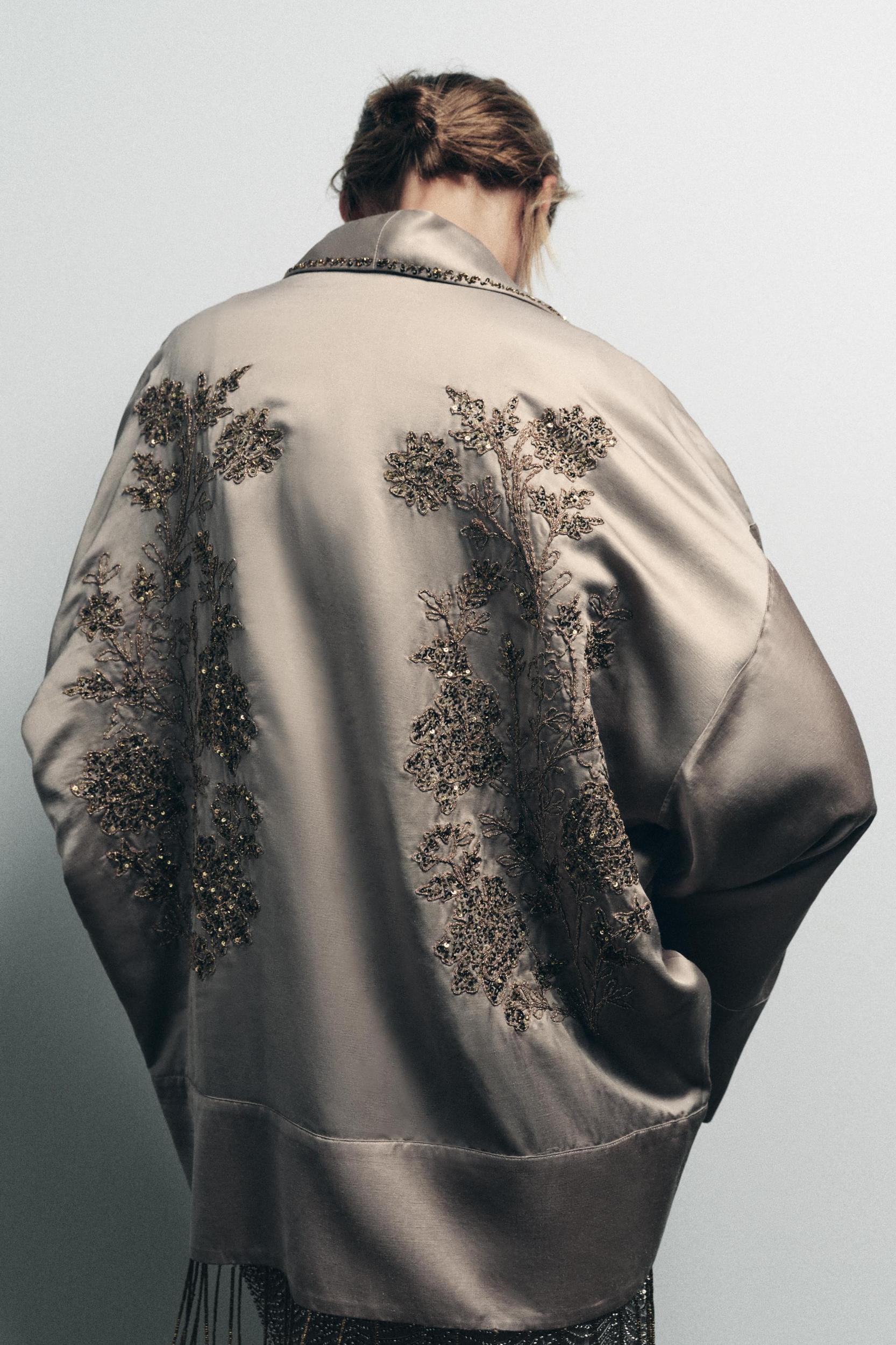 LIMITED EDITION EMBROIDERED BEADED KIMONO Product Image