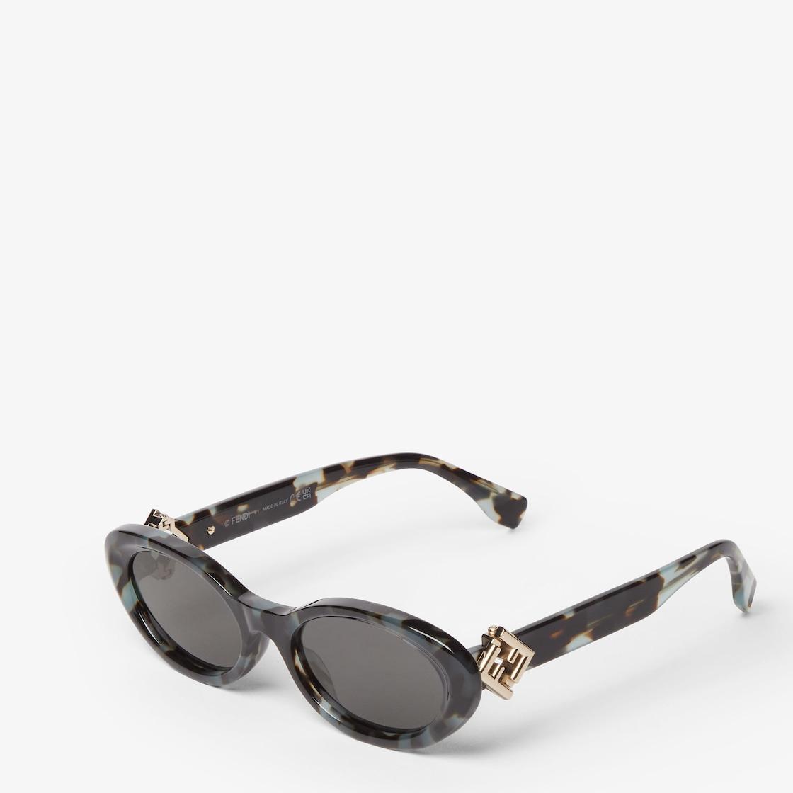 FF DiamondsMatcha green Havana acetate sunglasses Product Image