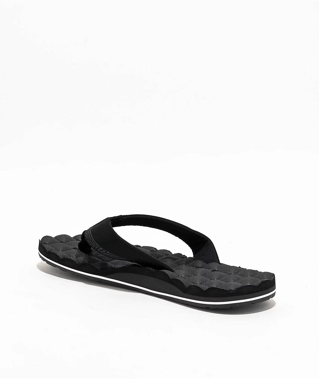 Volcom Recliner Black & White Sandals Product Image