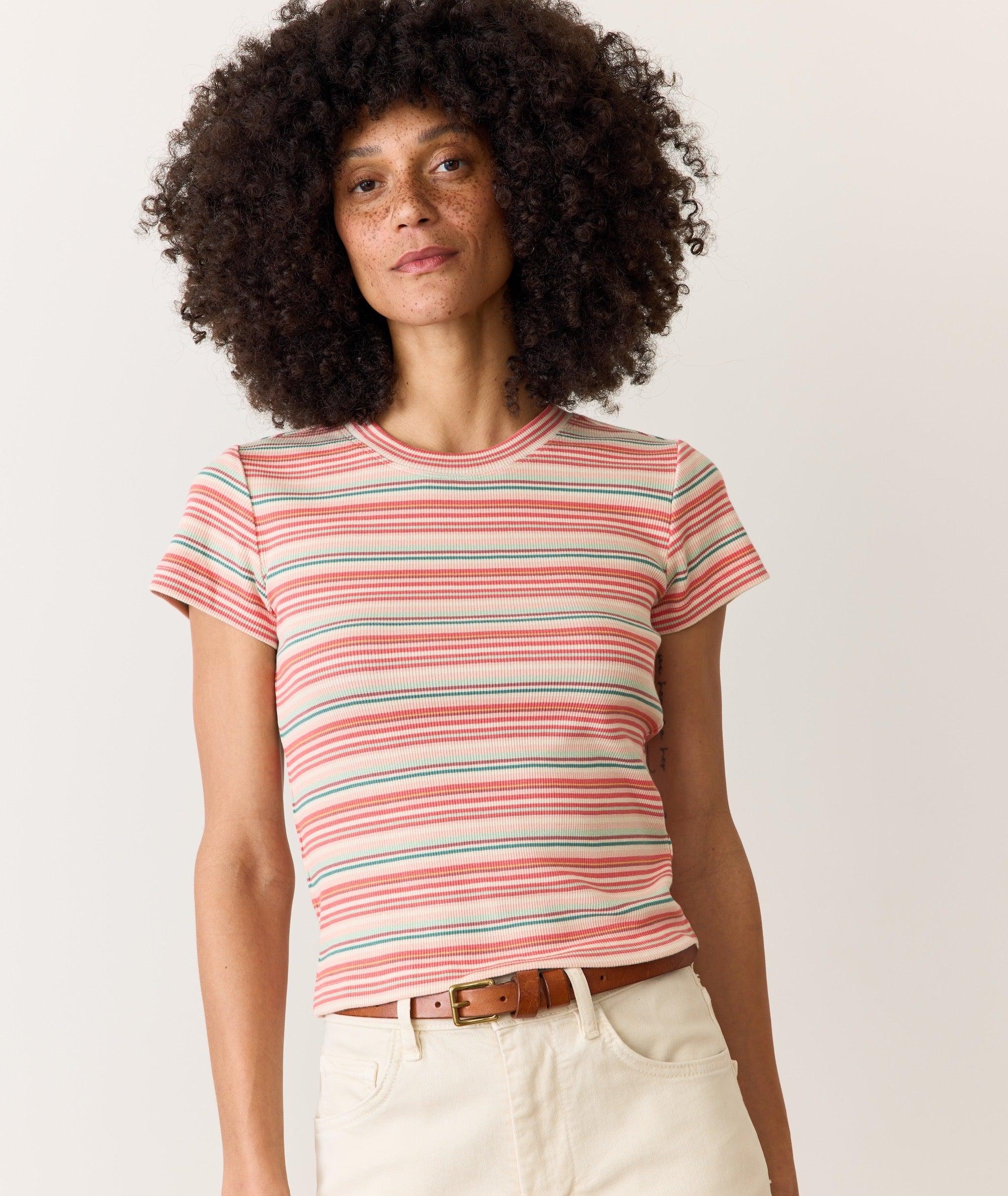 Lexi Rib Sun-In Crew Tee Product Image