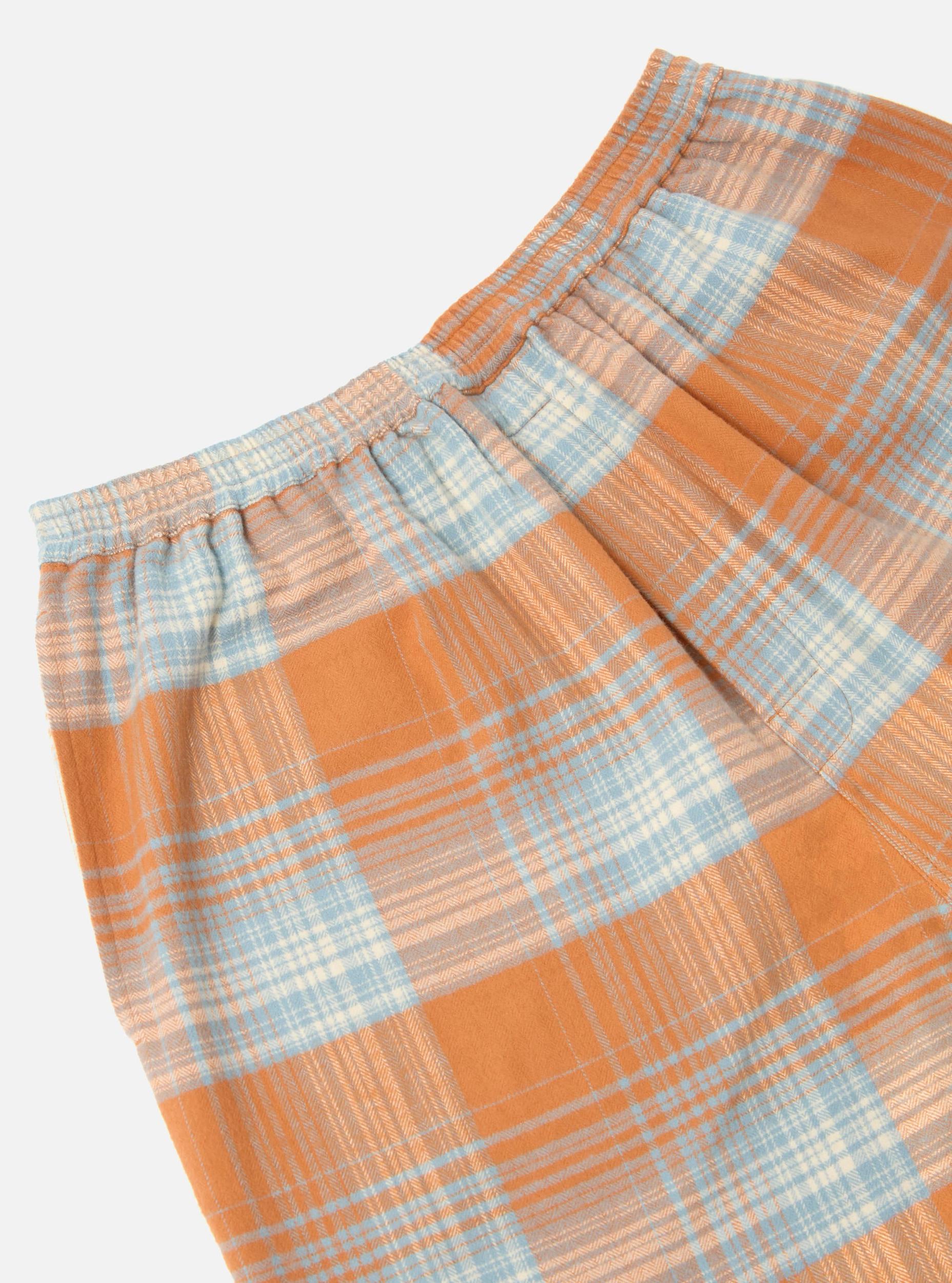 Orange Check Pyjama Short Product Image