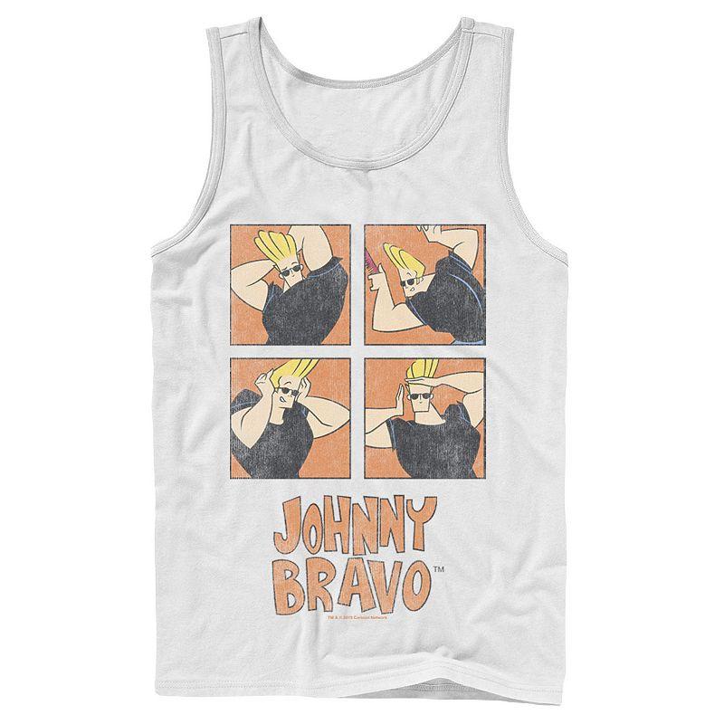 Men's Cartoon Network Johnny Bravo Box Up Hairdo Tank Top,  Product Image