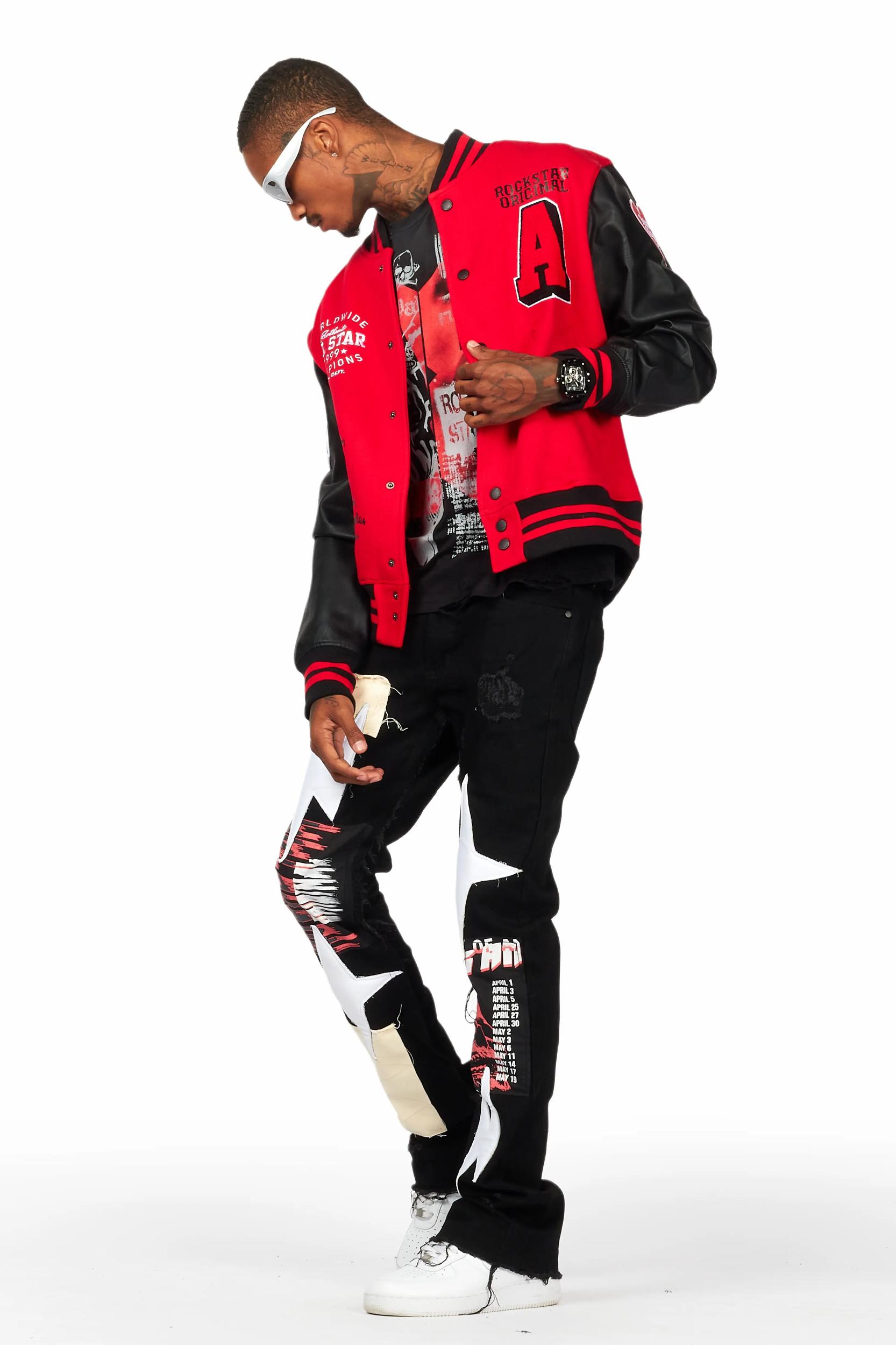 Grill Black Graphic Oversized T-Shirt Male Product Image