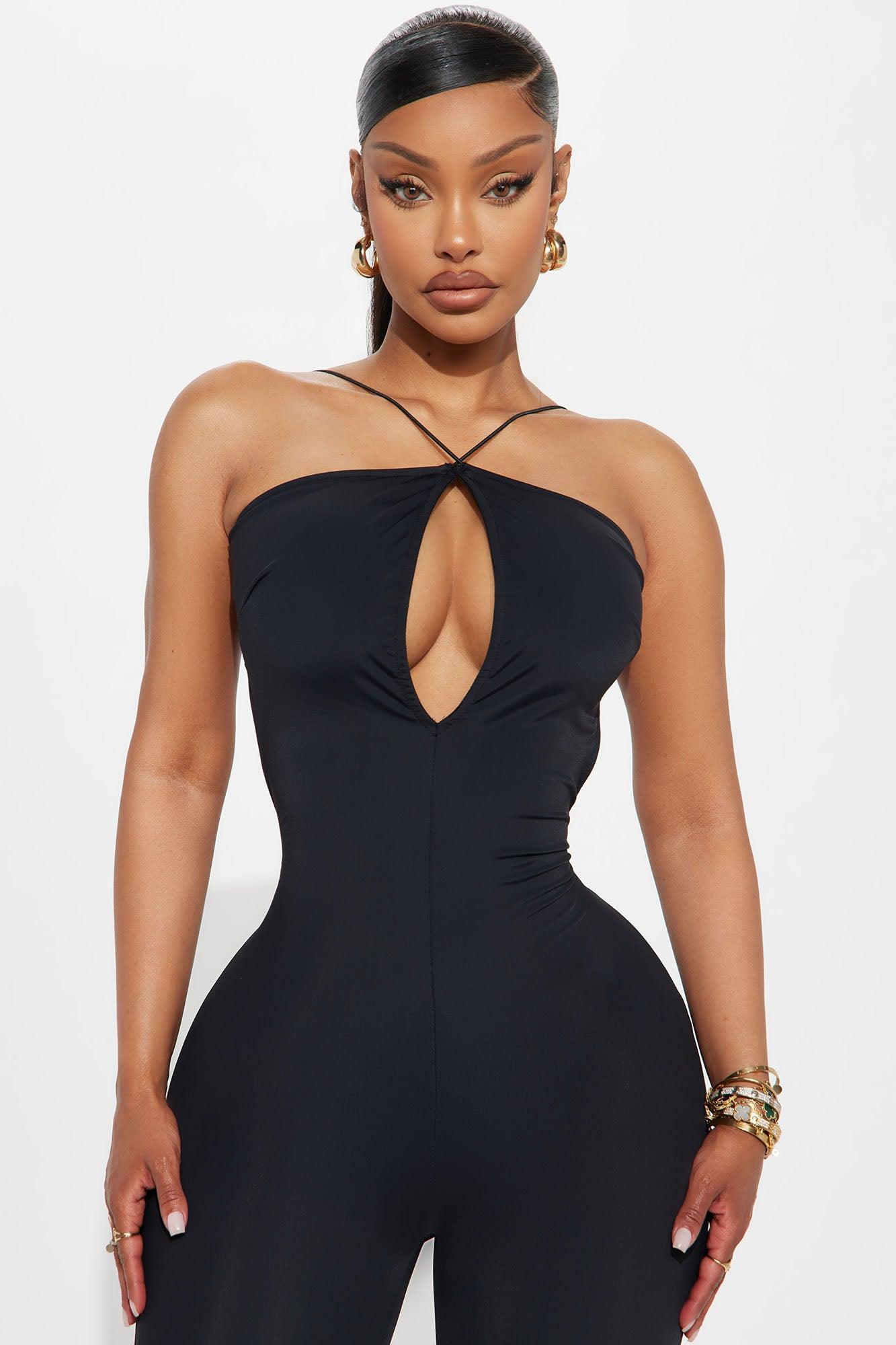 Isla Footed Skinny Jumpsuit - Black Female Product Image