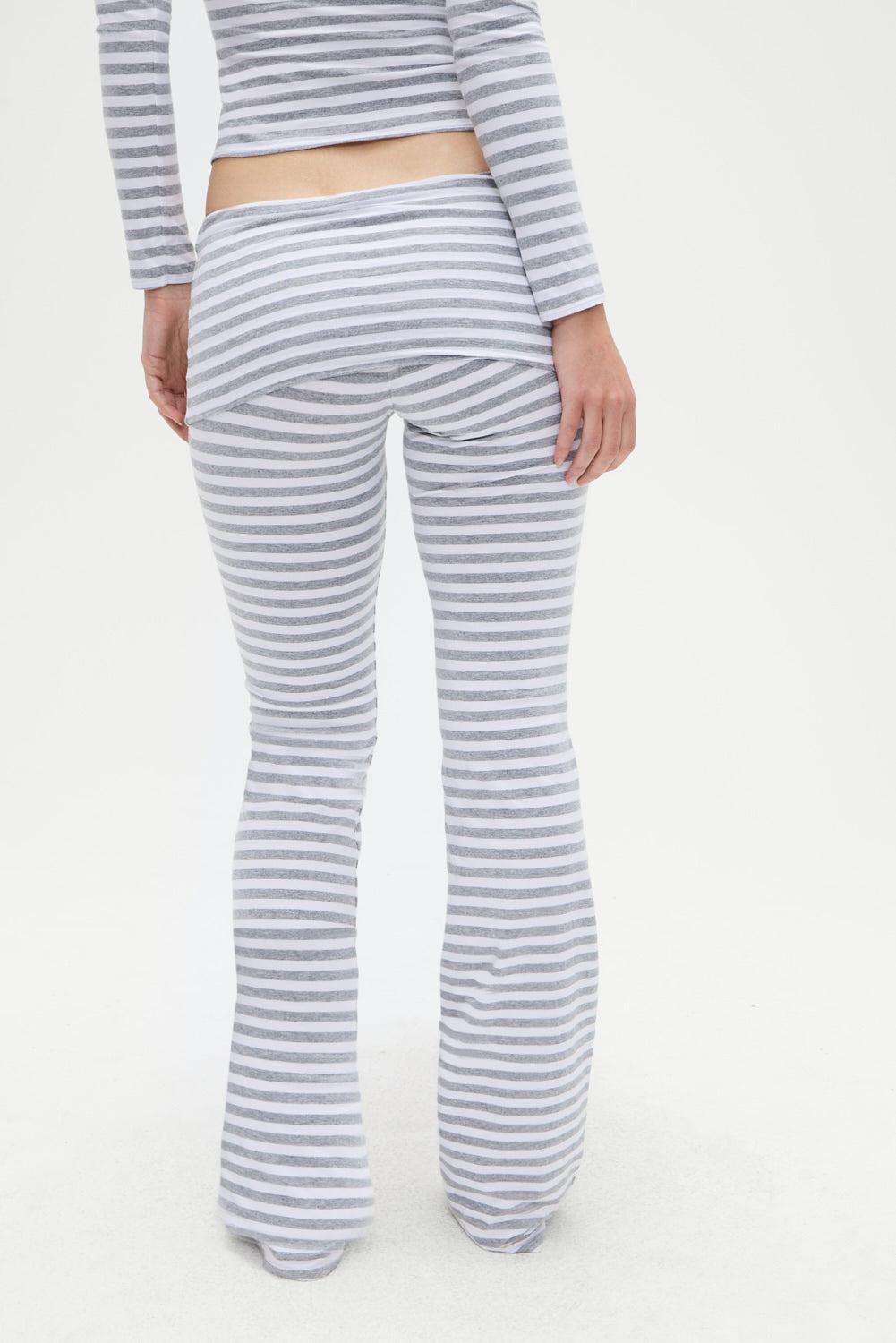 Avenue Cotton Flare Legging - Hazy Stripe Product Image