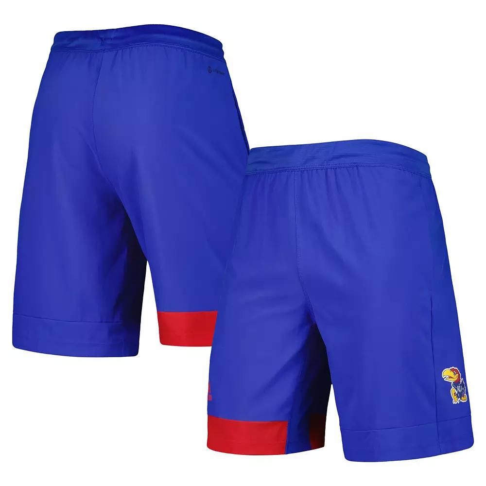 Men's adidas Royal Kansas Jayhawks Training Shorts,  Product Image