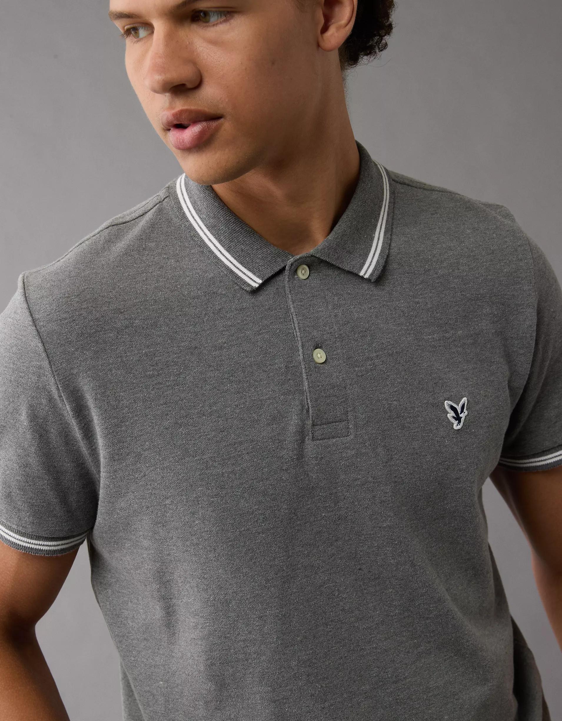AE Lived-In Slim Fit Pique Polo Shirt Product Image