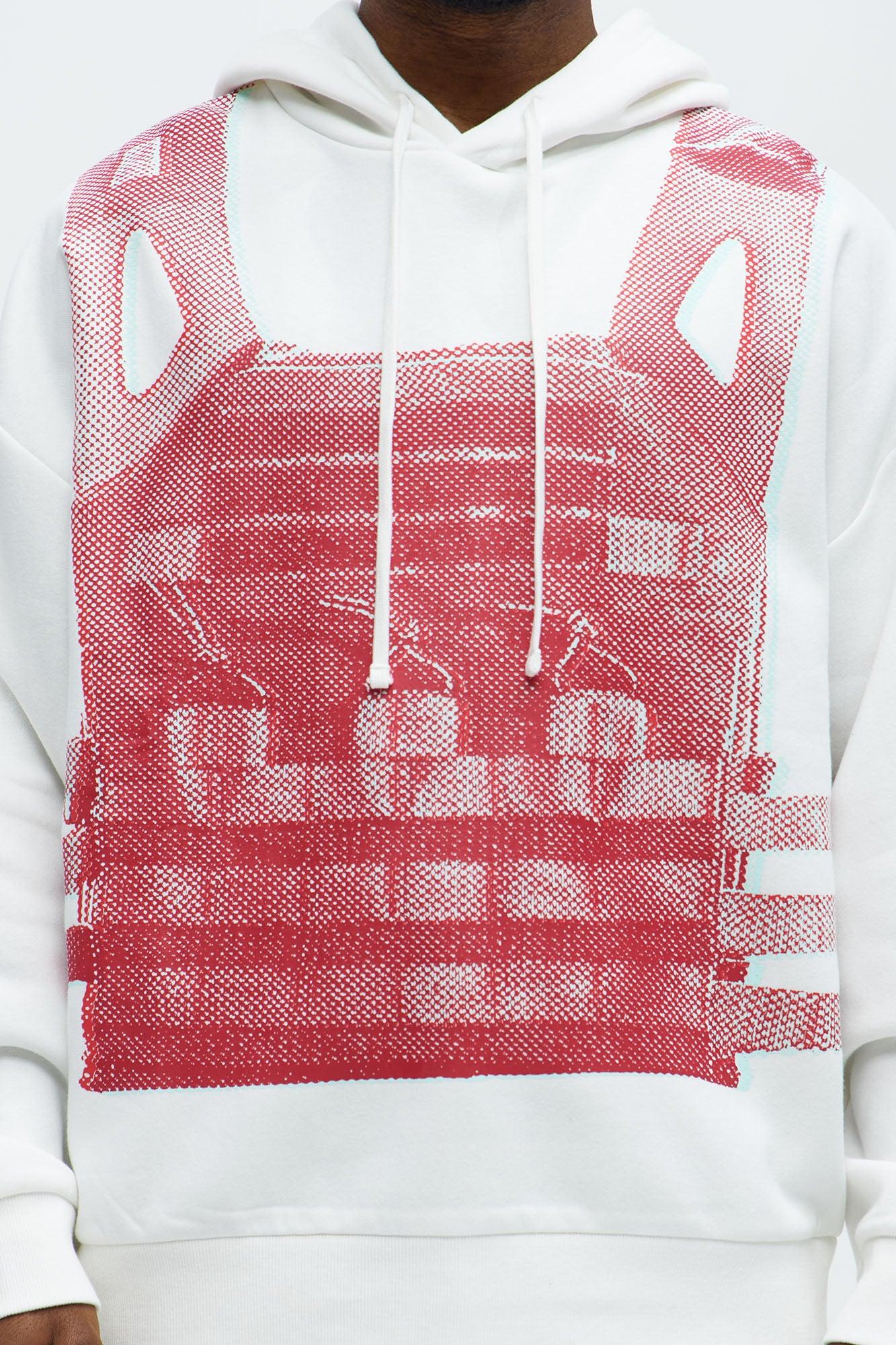 Tyson Fully Protected Oversized Hoodie - White/combo Product Image