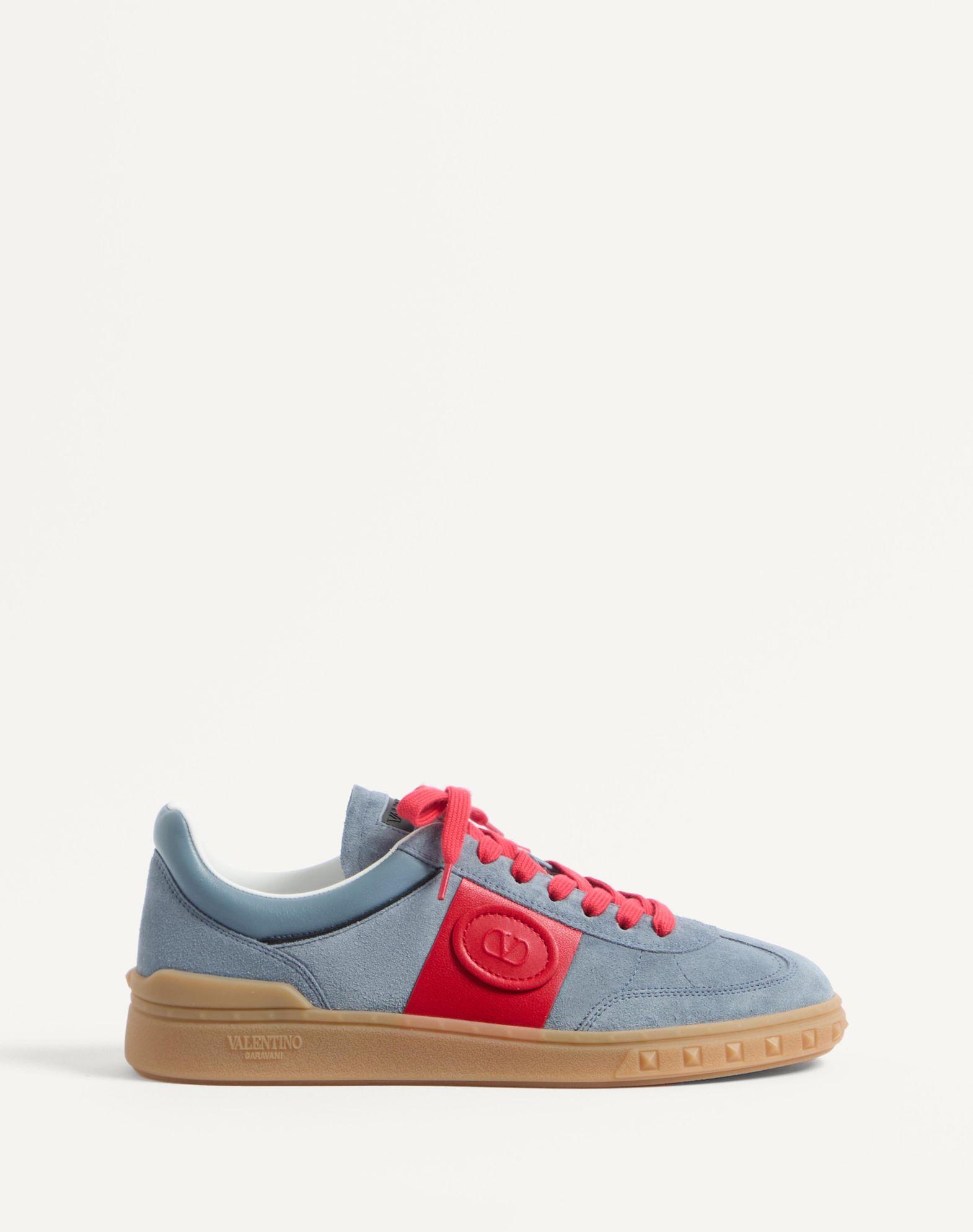 Upvillage Low Top Sneaker In Split Leather And Calfskin Nappa Leather Product Image