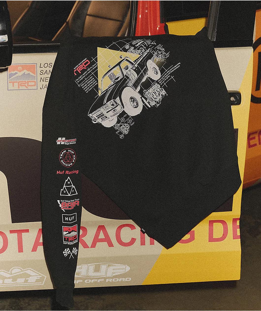 HUF x Toyota TRD Concept Black Long Sleeve T-Shirt Product Image