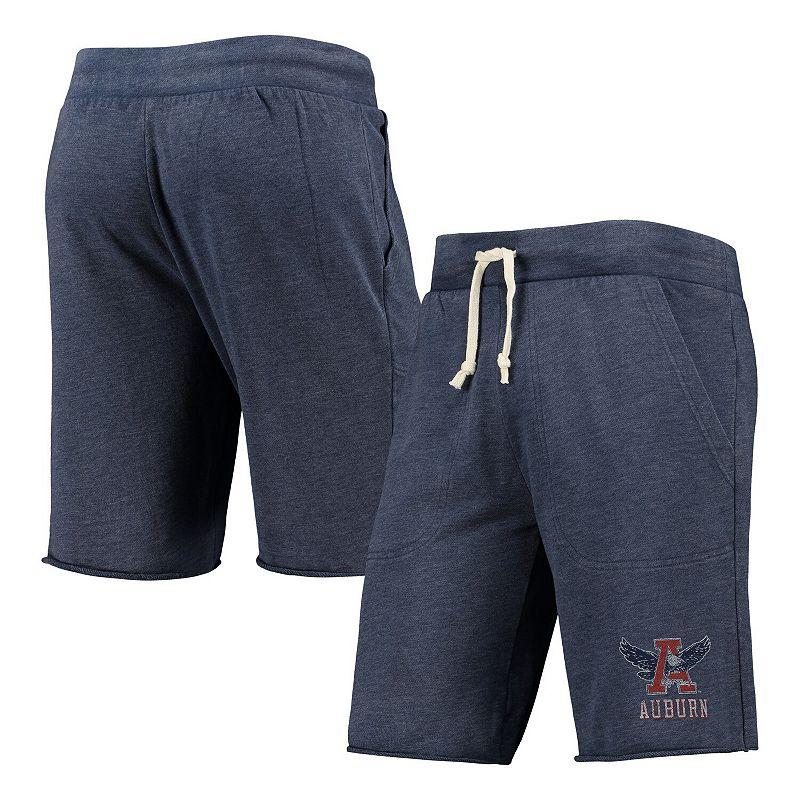 Men's Heathered Navy Alternative Apparel Auburn Tigers Victory Lounge Shorts, Size: XL, Blue Product Image