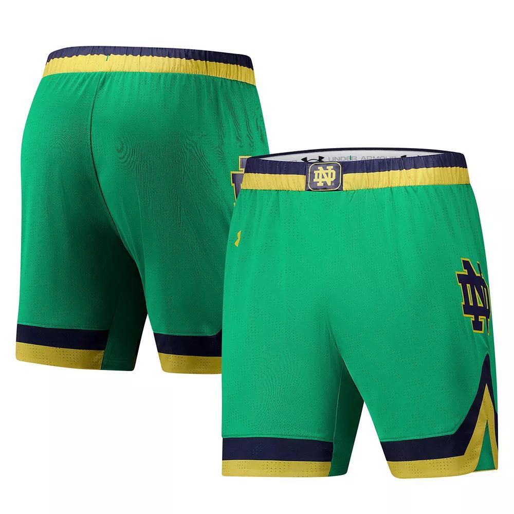 Men's Under Armour Green Notre Dame Fighting Irish Replica Basketball Shorts,  Product Image