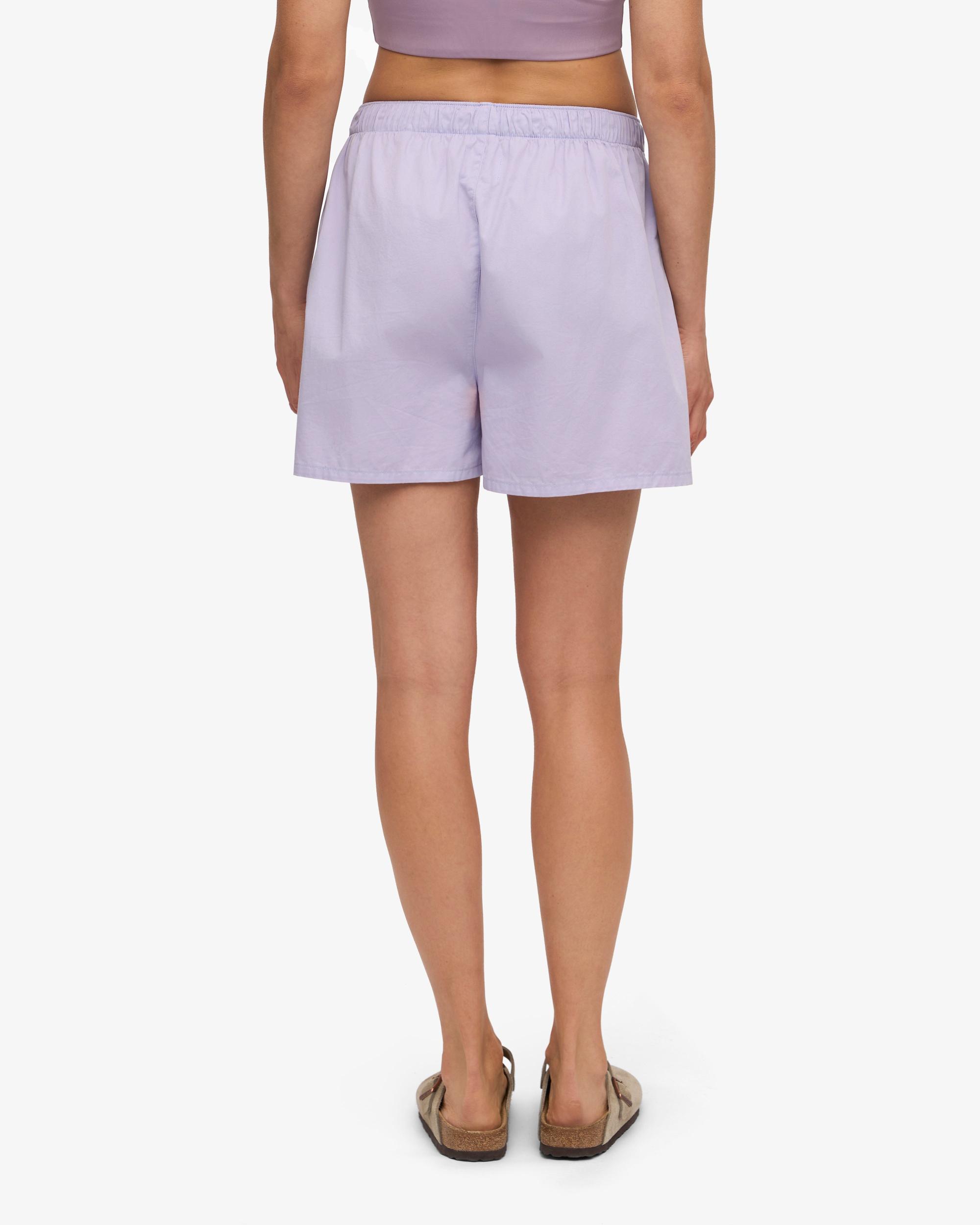 Women Organic Twill Shorts - Soft Lavender Product Image