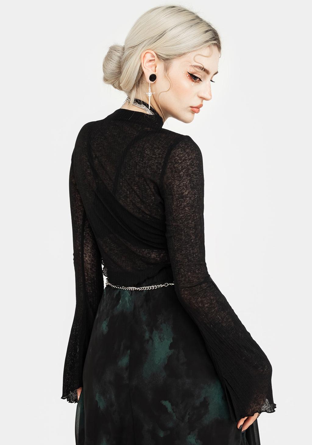 Cassia Jersey Mesh Crop Top Product Image