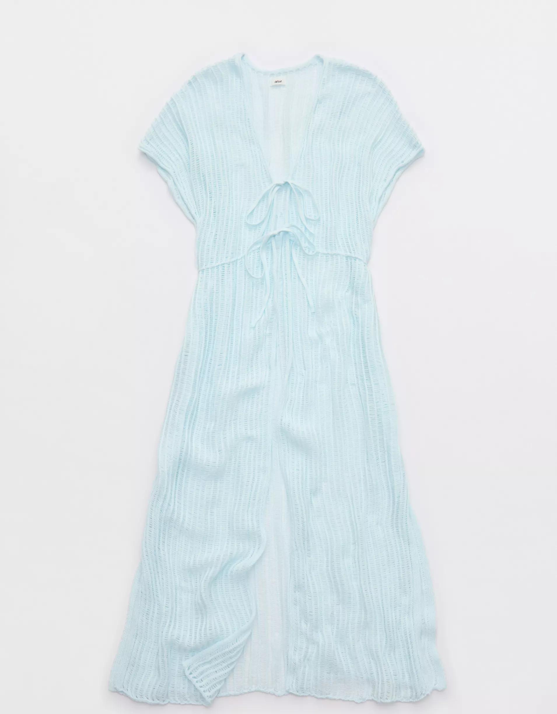 Aerie Crochet Maxi Cape Product Image