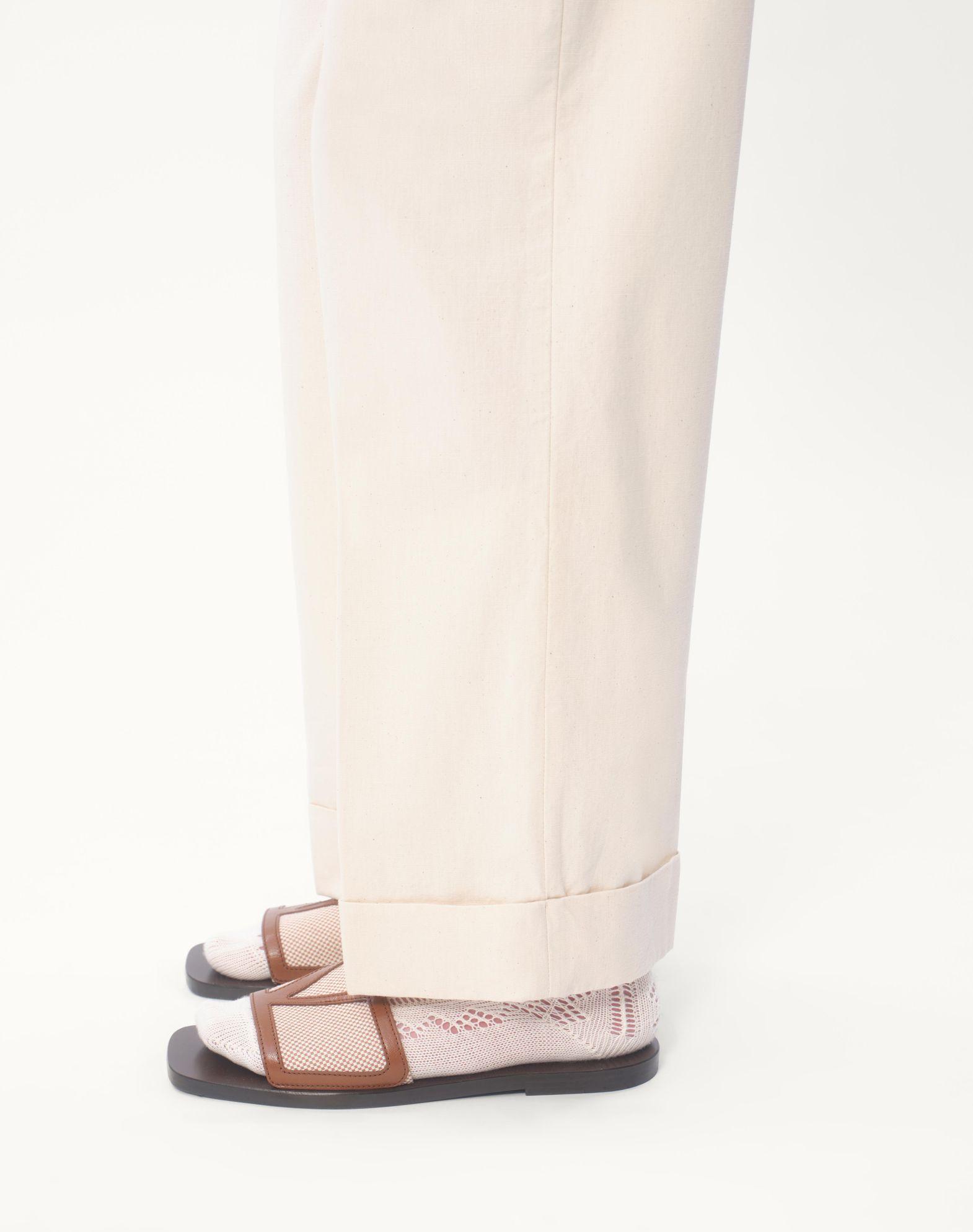 Cuffed Denim Pants Product Image