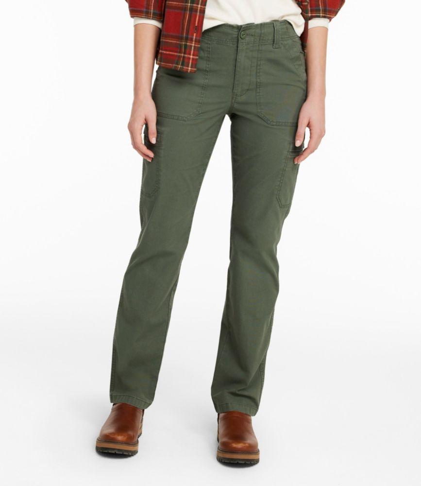 Women's 207 Vintage Cotton Canvas Pants, Mid-Rise Straight-Leg Cargo Product Image
