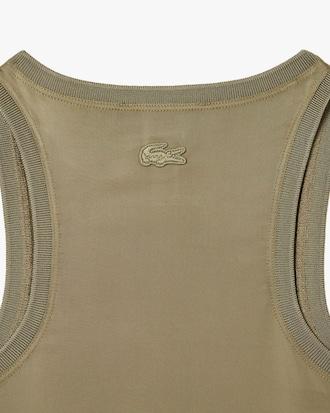 Slim Fit Fluid Satin Tank Top Product Image