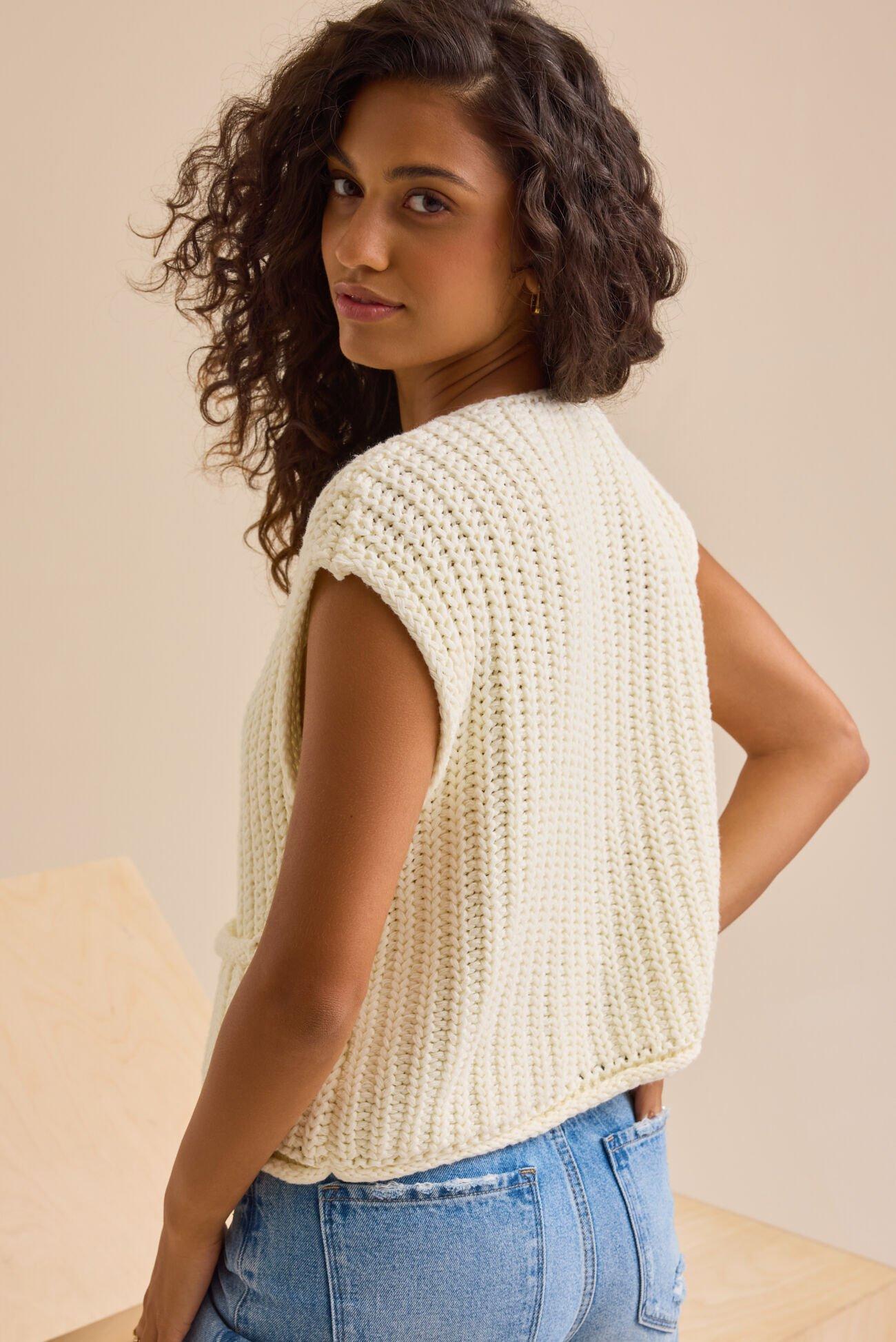 Nolan Cardigan Sweater Vest Product Image