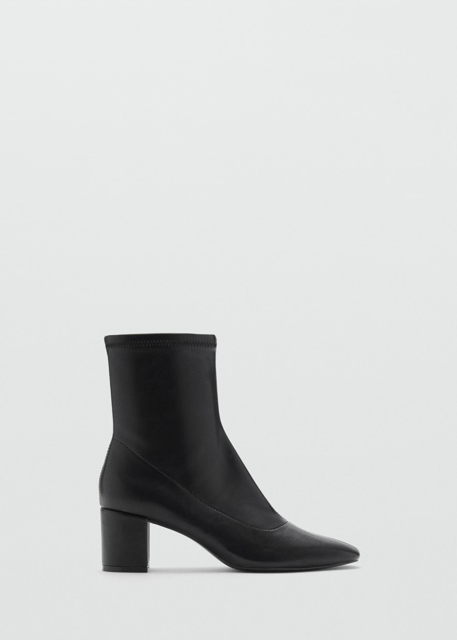 Block-heel ankle boots - Women | MANGO USA Product Image