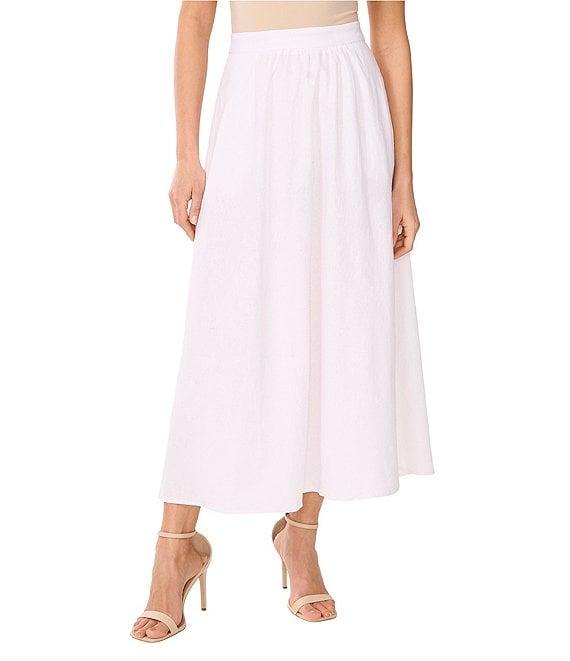 Vince Camuto A-Line Linen Blend Maxi Skirt Product Image