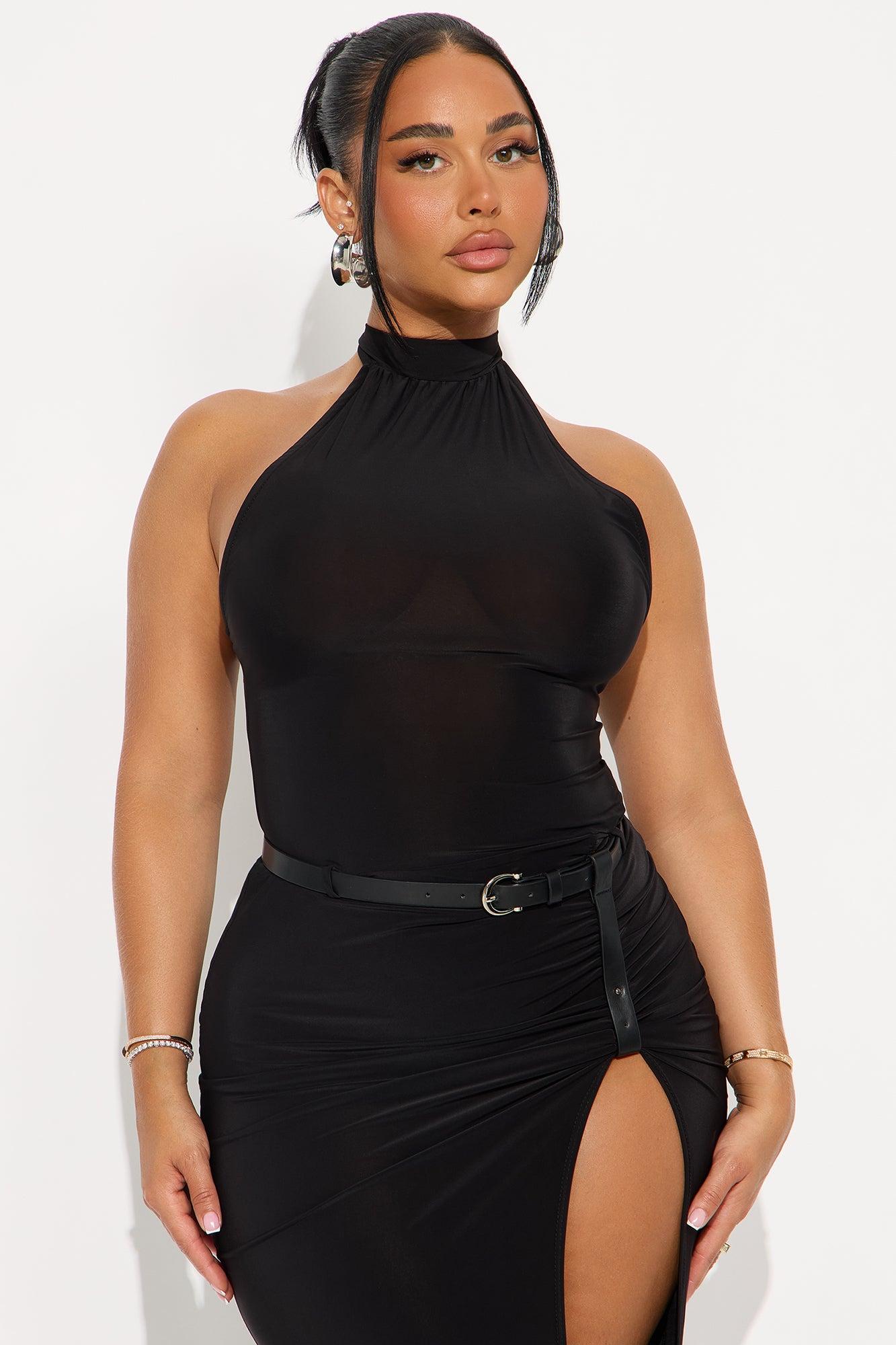 Call Me Never Maxi Dress - Black Female Product Image