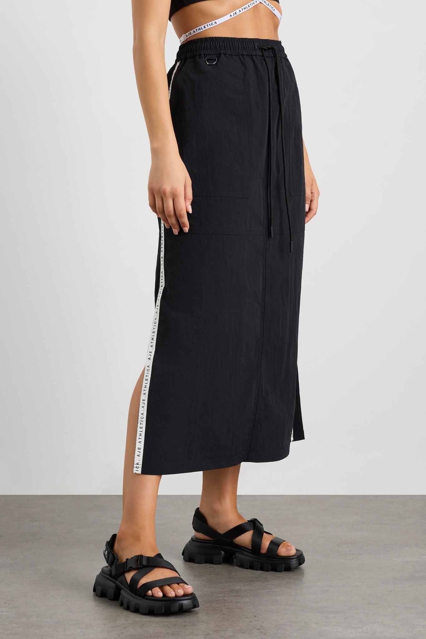 Logo Tape Spray Midi Skirt 647 Product Image