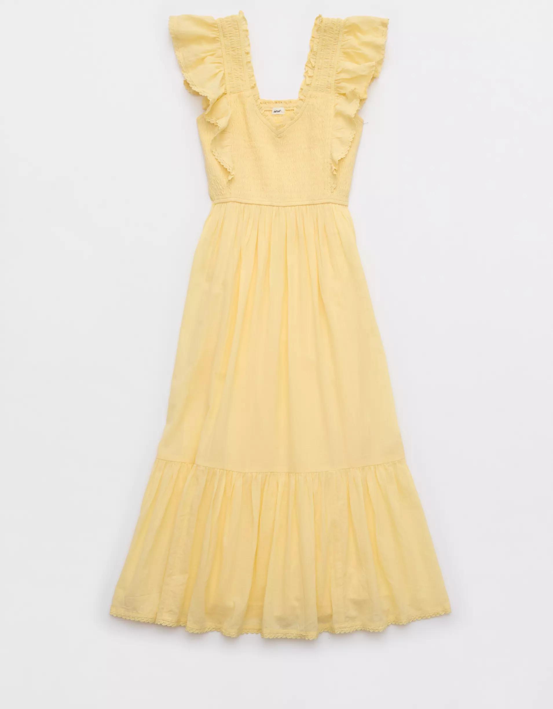 Aerie Ruffle Maxi Dress Product Image
