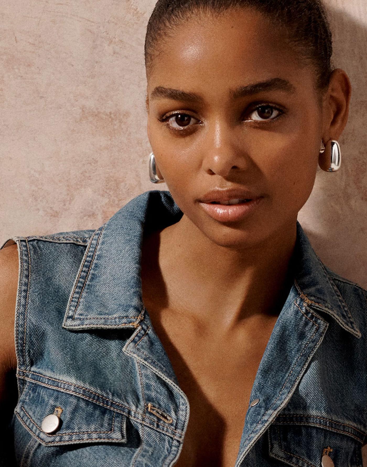 Sculptural Statement Hoop Earrings Product Image