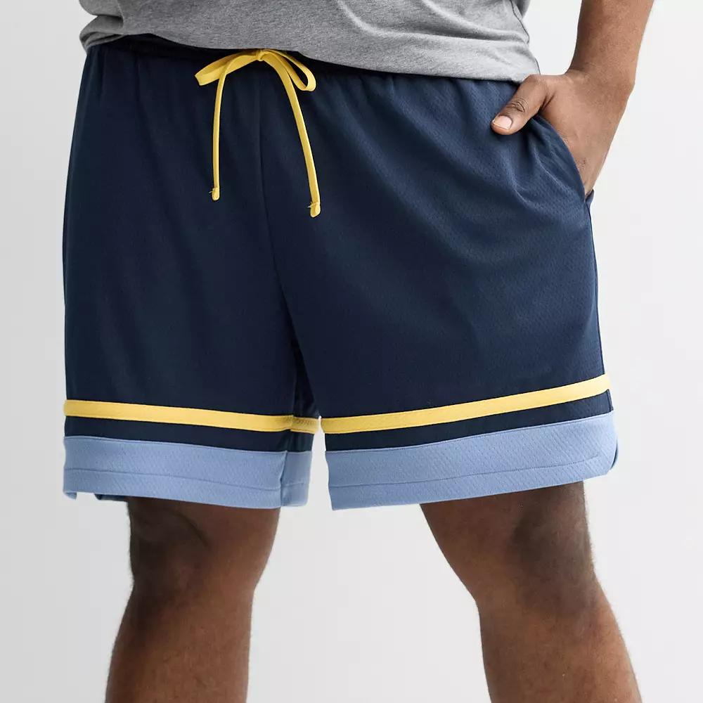 Big & Tall Tek Gear® Retro Basketball Shorts, Men's, Size: XL Tall, Blue Beauty Product Image