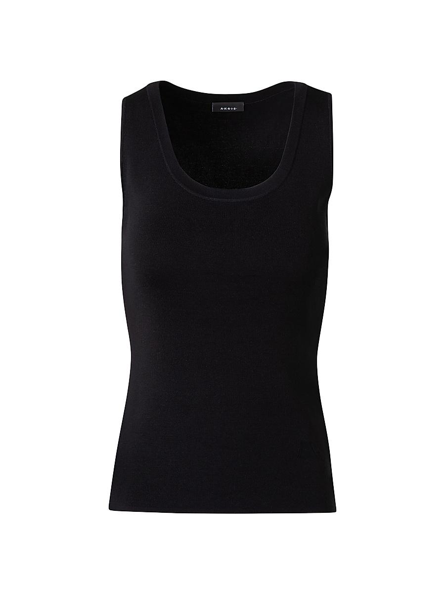 Womens Silk U-Neck Tank Product Image