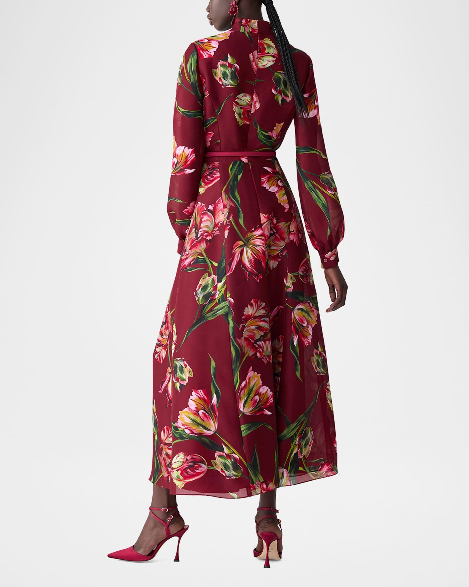 Tulip Mock-Neck Midi Dress Product Image