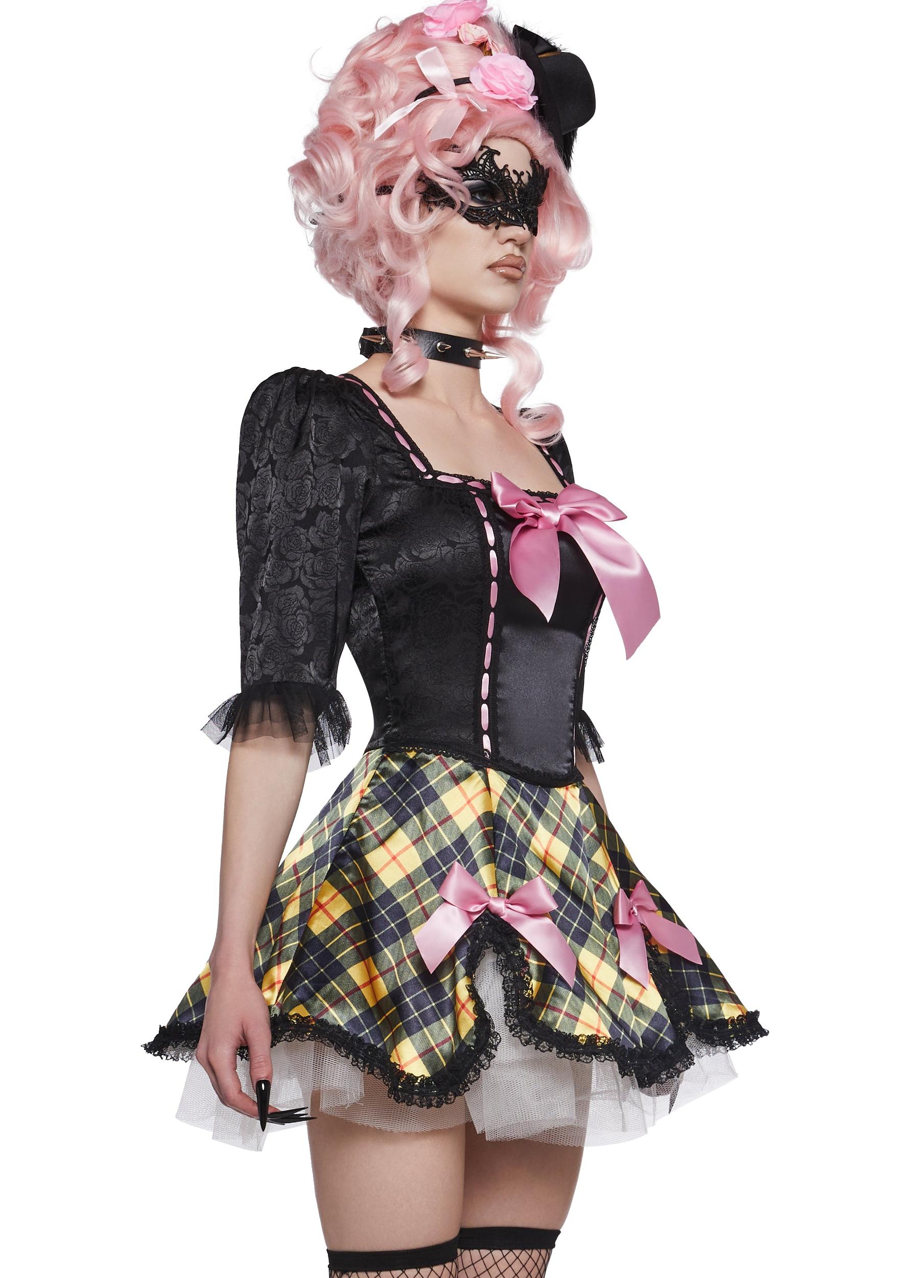 Womens Sexy Halloween Punk Marie Antoinette Costume - Black Product Image