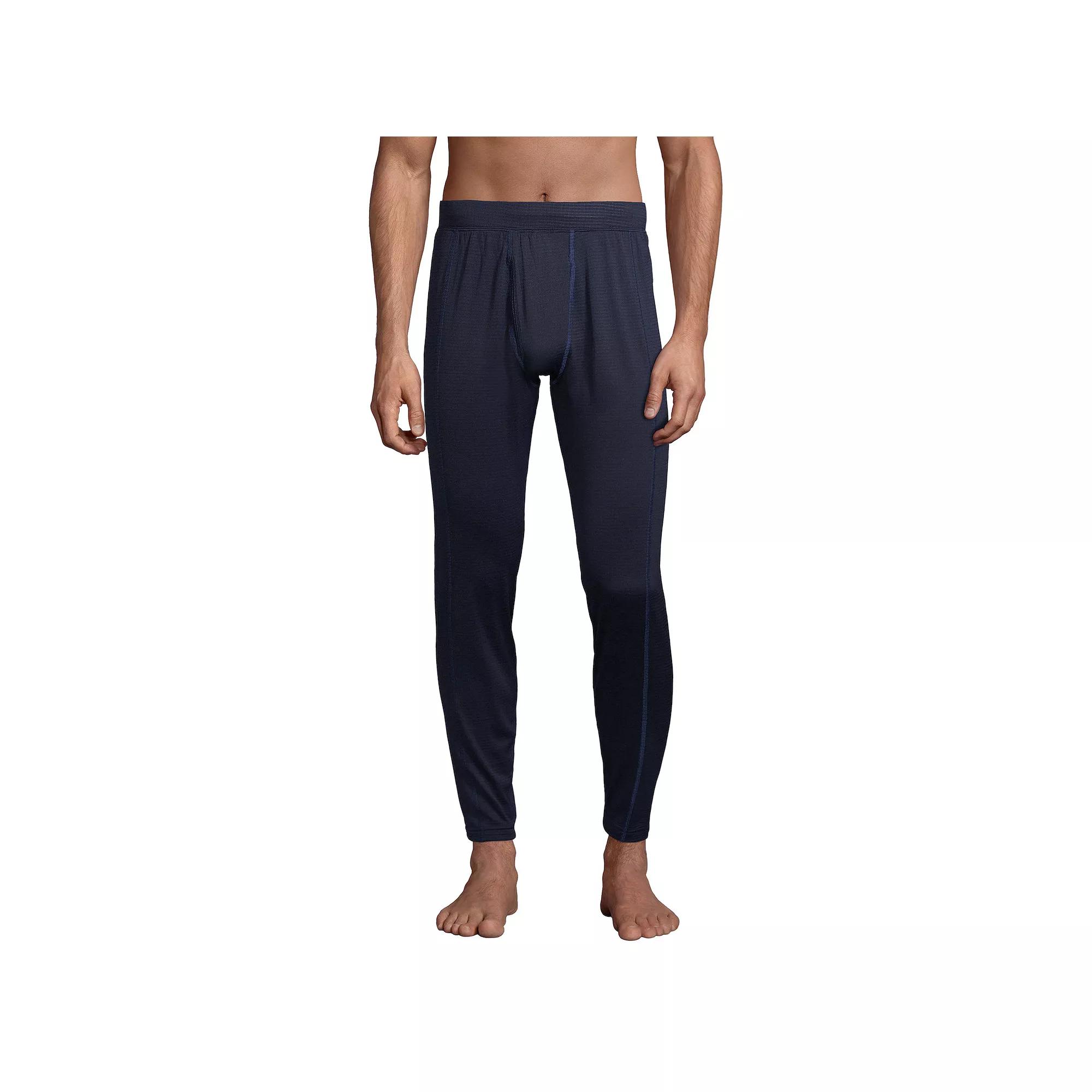 Men's Lands' End Expedition Baselayer Pants, Size: XL, Light Blue Product Image