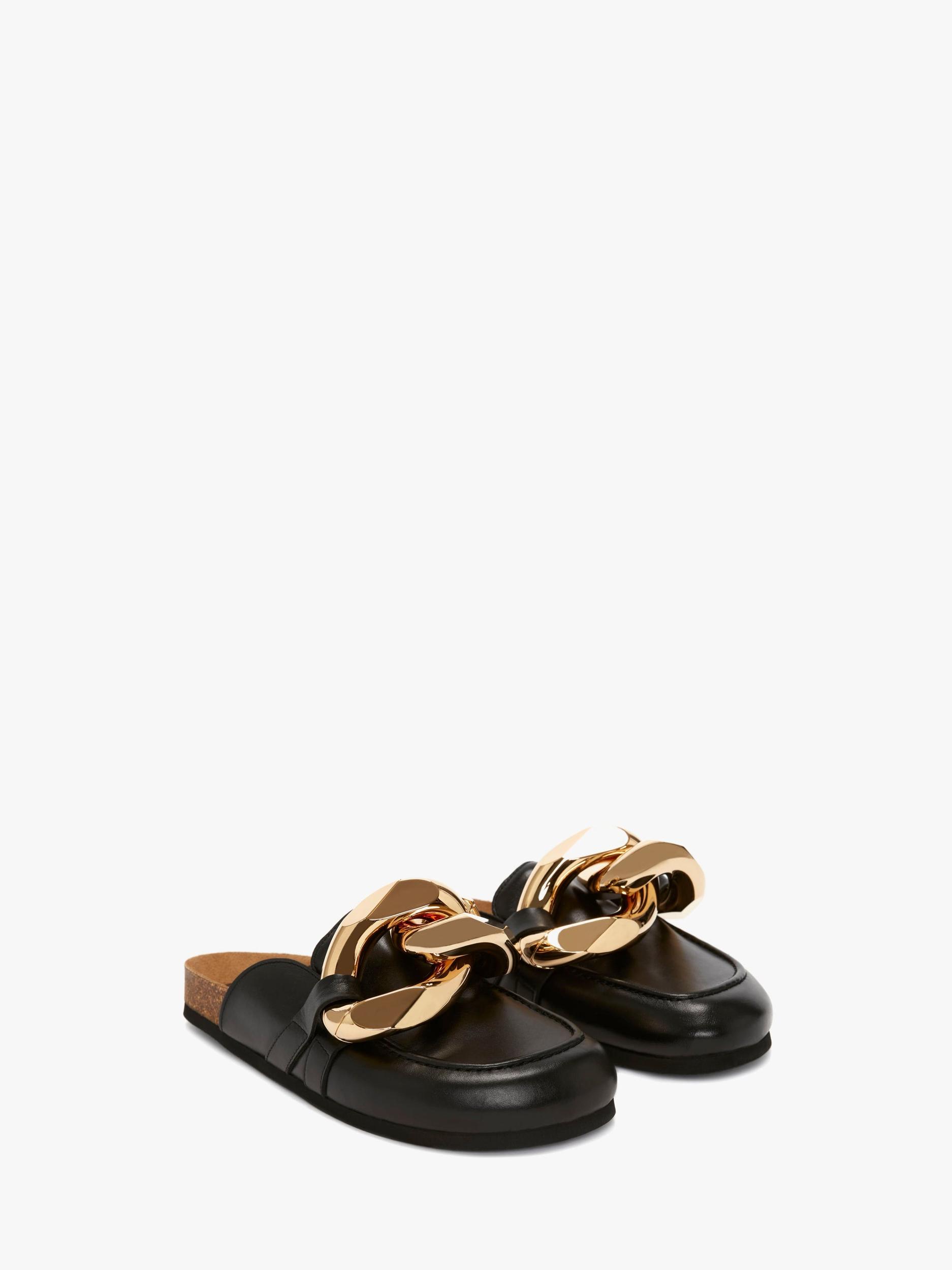 CHAIN LOAFER LEATHER MULES Product Image