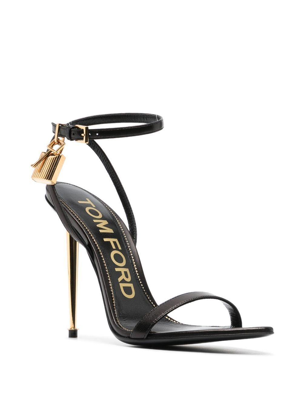 Padlock 105mm leather sandals Product Image