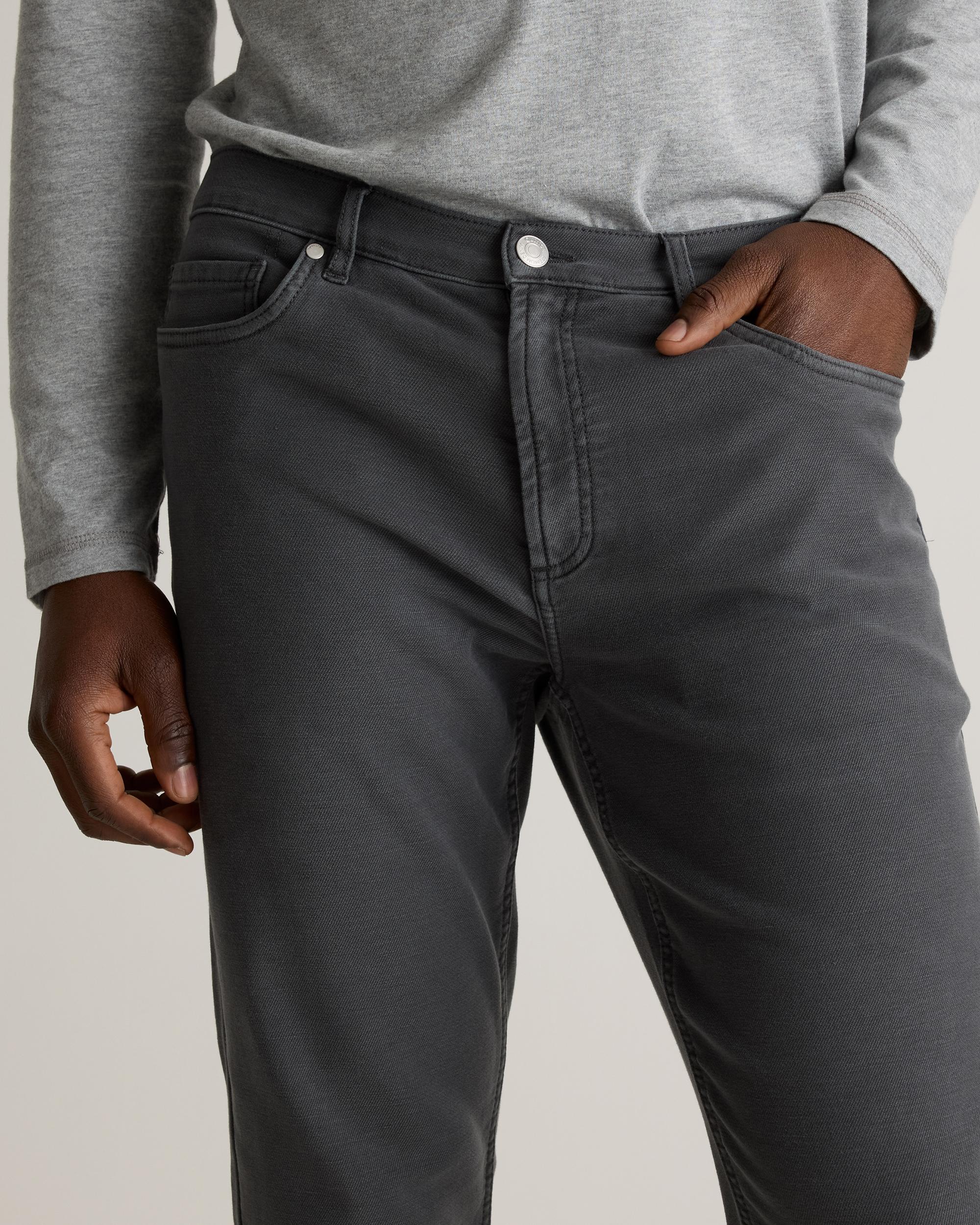 Quince | Men's French Terry 5-Pocket Pants Organic Cotton Product Image