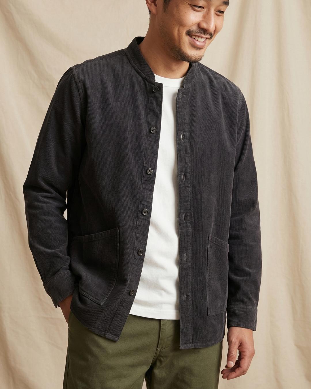 Organic Cord Baseball Overshirt Product Image