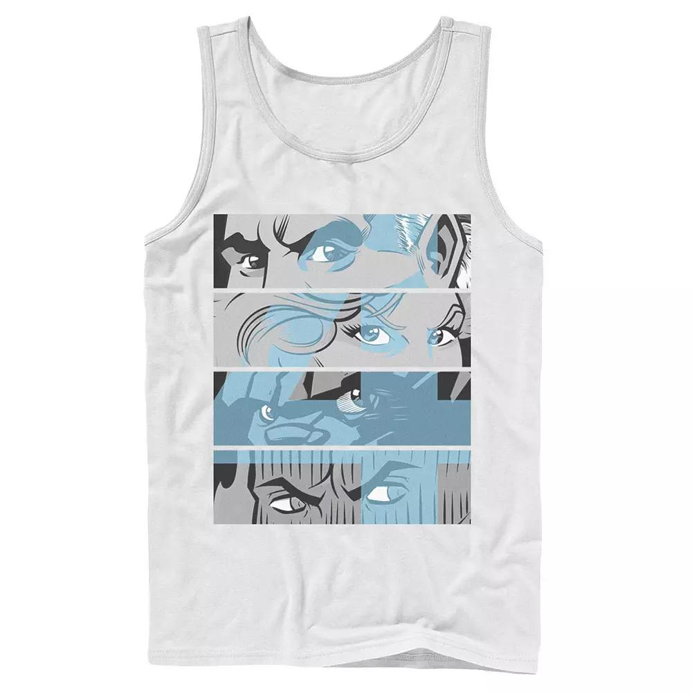 Men's Marvel Fantastic Four Group Shot Eyes Panel Tank Top,  Product Image
