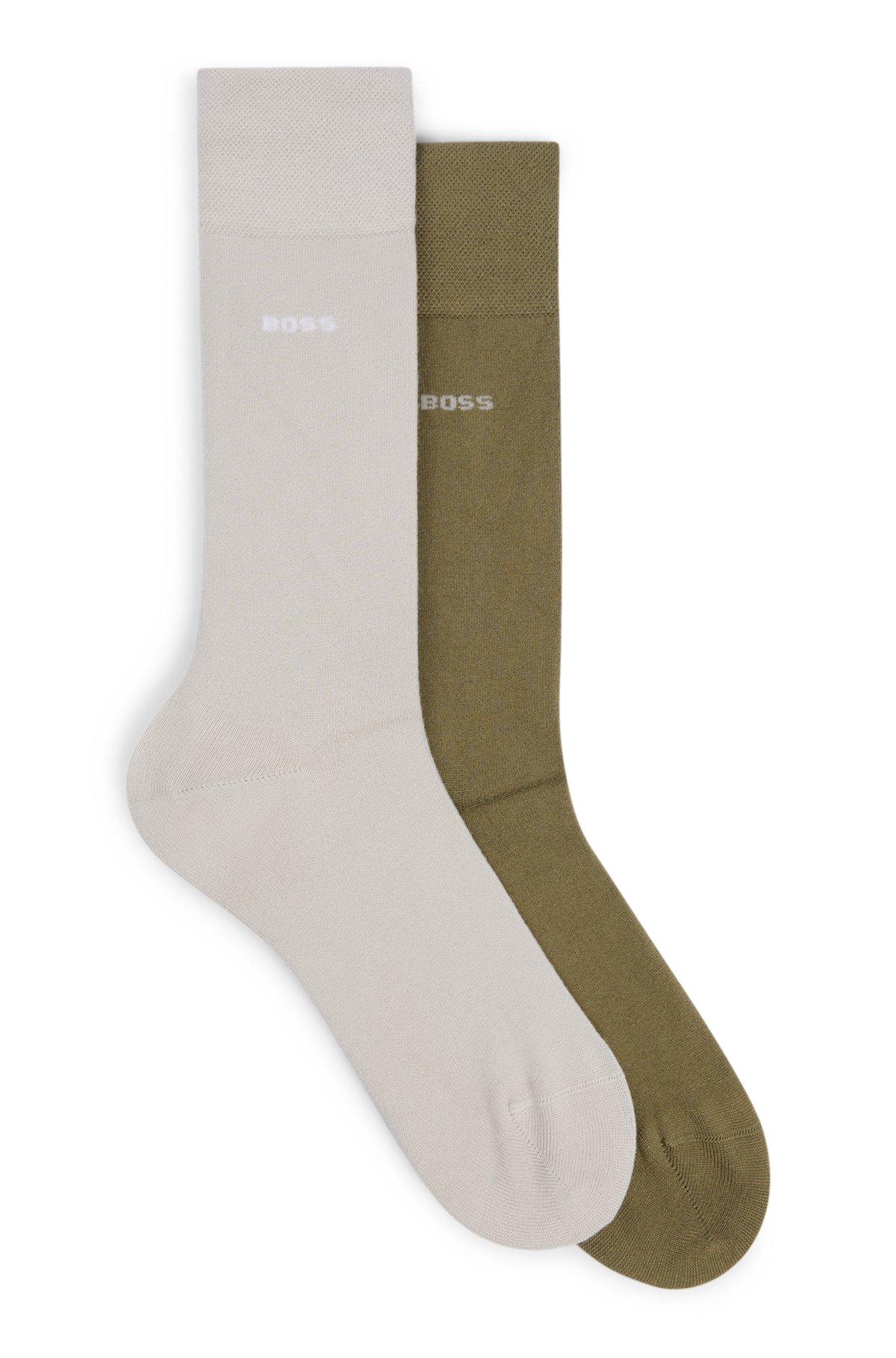 Two-pack of regular-length socks in soft viscose bamboo Product Image