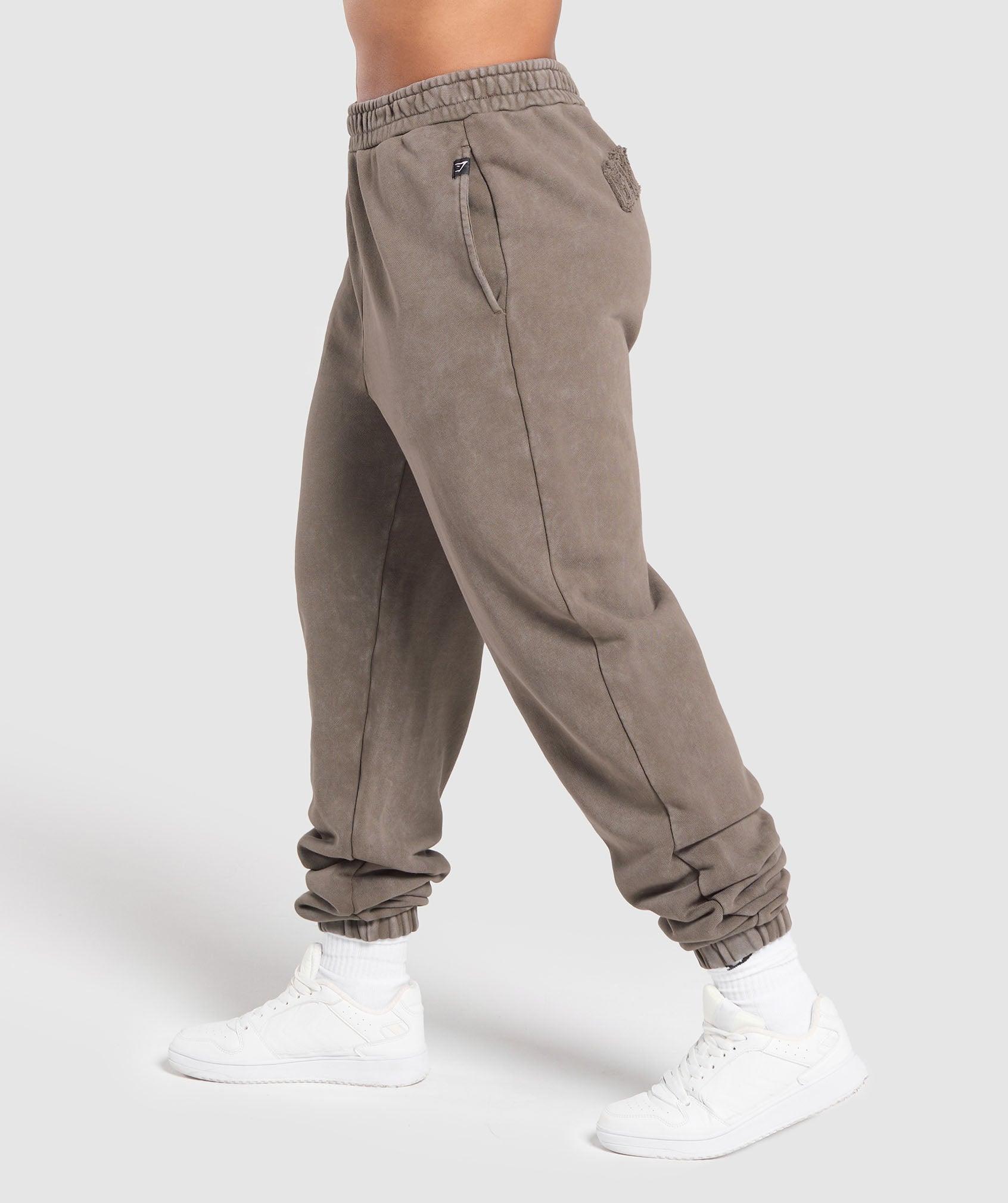 Gymshark Grunge Oversized Joggers - Camo Brown Female Product Image