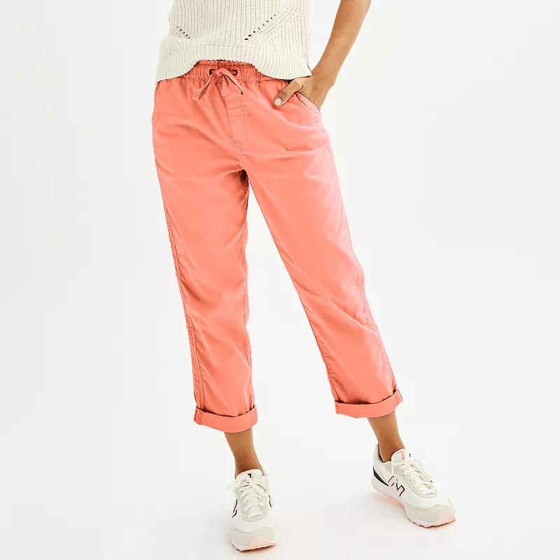 Women's Sonoma Goods For Life® Easy Paper Bag Waist Capri, Size: Large, Lead Gray Product Image