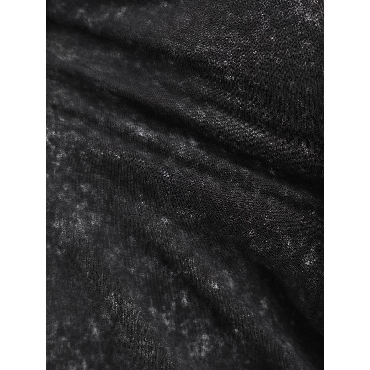 Plus Size Skeleton Halloween Party Snowflake Effect Sweatshirt Women Black Playful Non Round Neck Casual Sweatshirts BloomChic 10/M Product Image