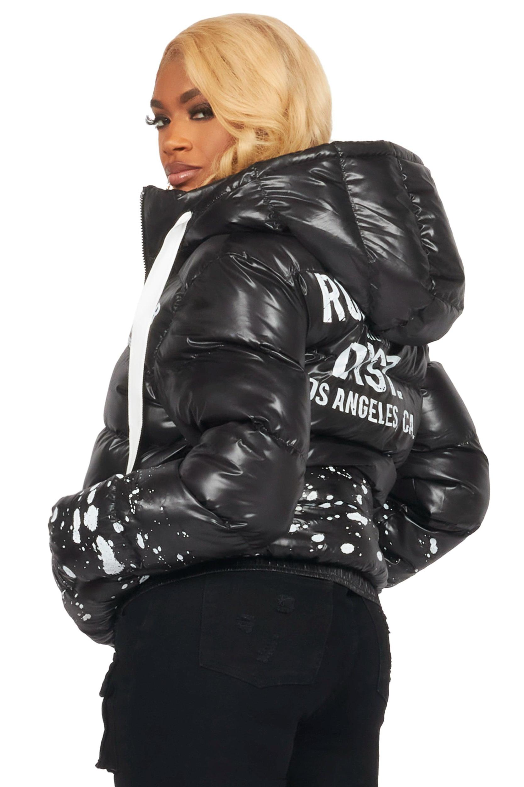 Art Dist. 2.0 Black Puffer Jacket Female Product Image