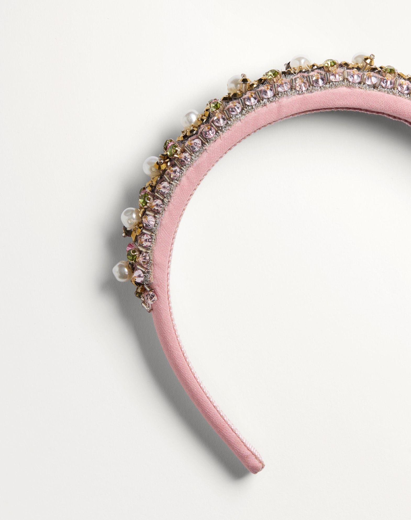 Valentino Wool And Silk Headband With Embroidery   Product Image