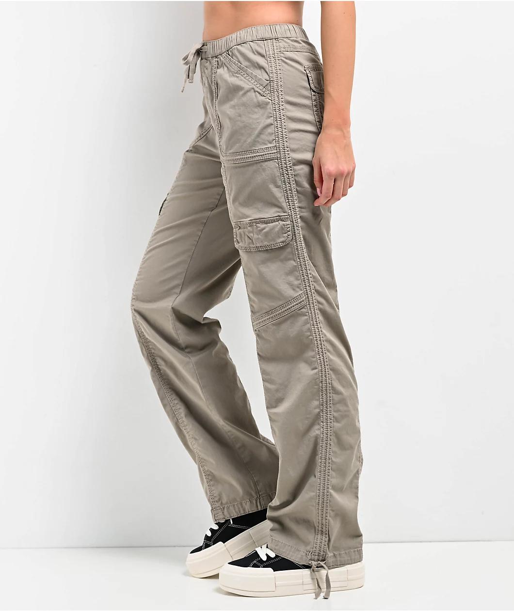 Unionbay Shay Taupe Straight Leg Cargo Pants Product Image