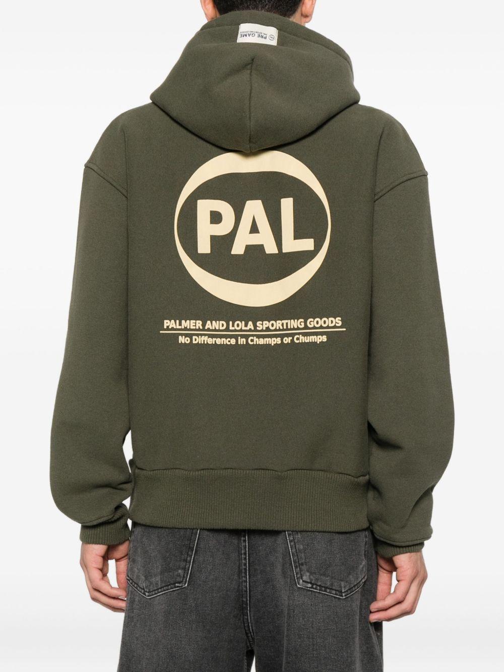 logo-print hooded sweater Product Image