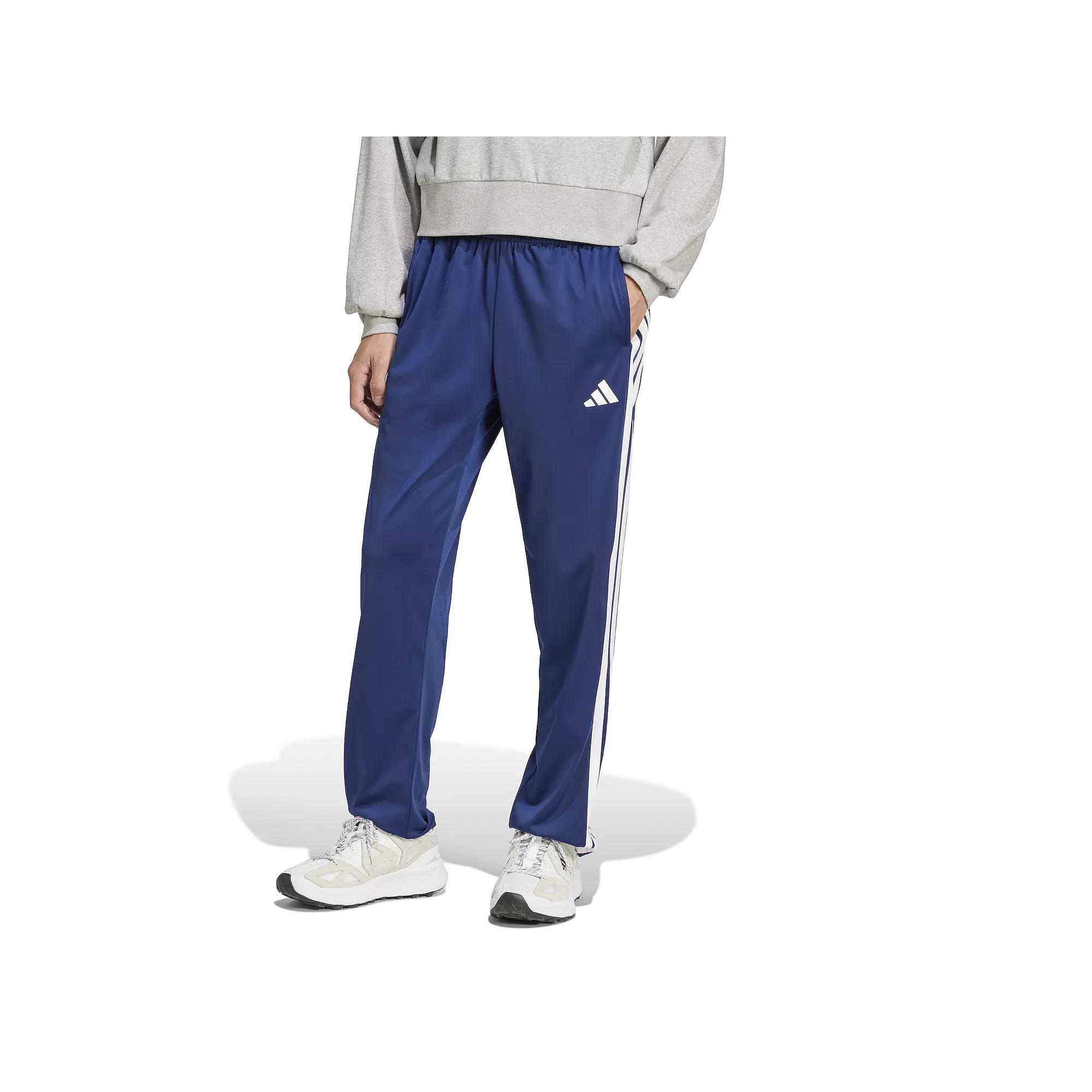 Big & Tall adidas 3-Stripes Tricot Open Hem Track Pants, Men's,  Product Image