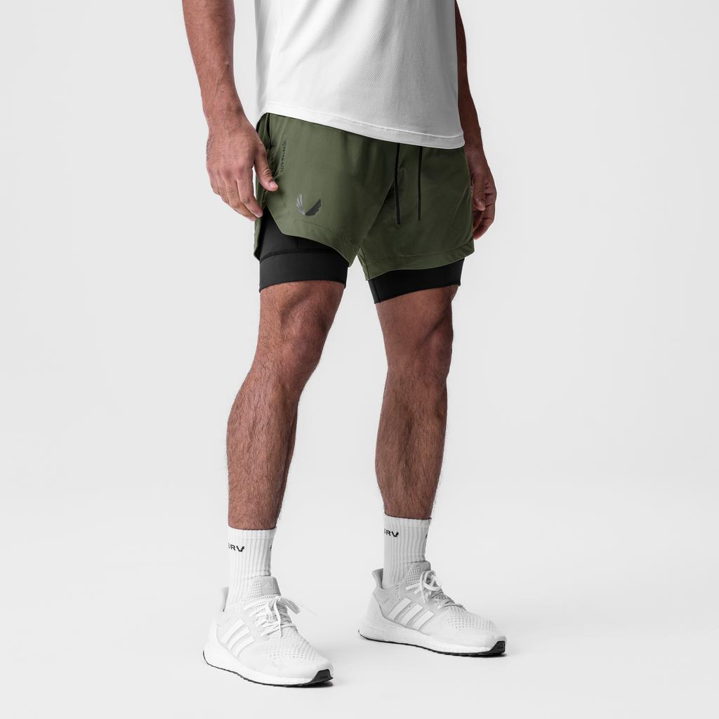 0866. Tetra-Lite® 7" Liner Short - Deep Taupe "ASRV"/Black Male Product Image