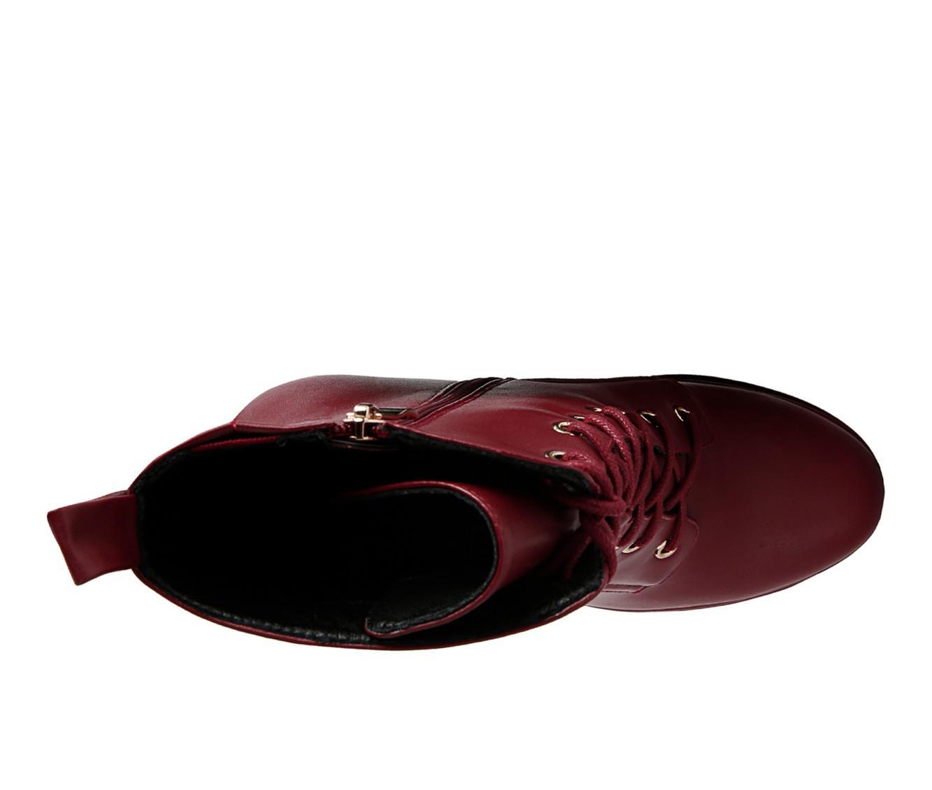 Women's London Rag Meows Lace Up Platform Heeled Boots Product Image